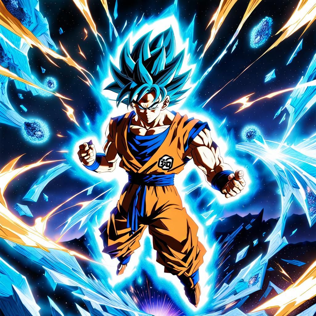 Anime-Style Clash: Goku's Kamehameha vs. Gojo's Domain