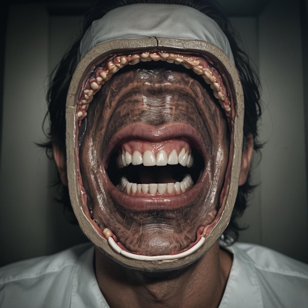 Eerie Open Mouth Concept Art: Entrance to a Soul