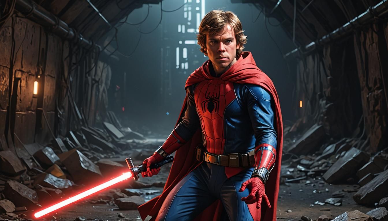 Lukeman... Spiderskywalker... shouldn't this be Luke crossed...