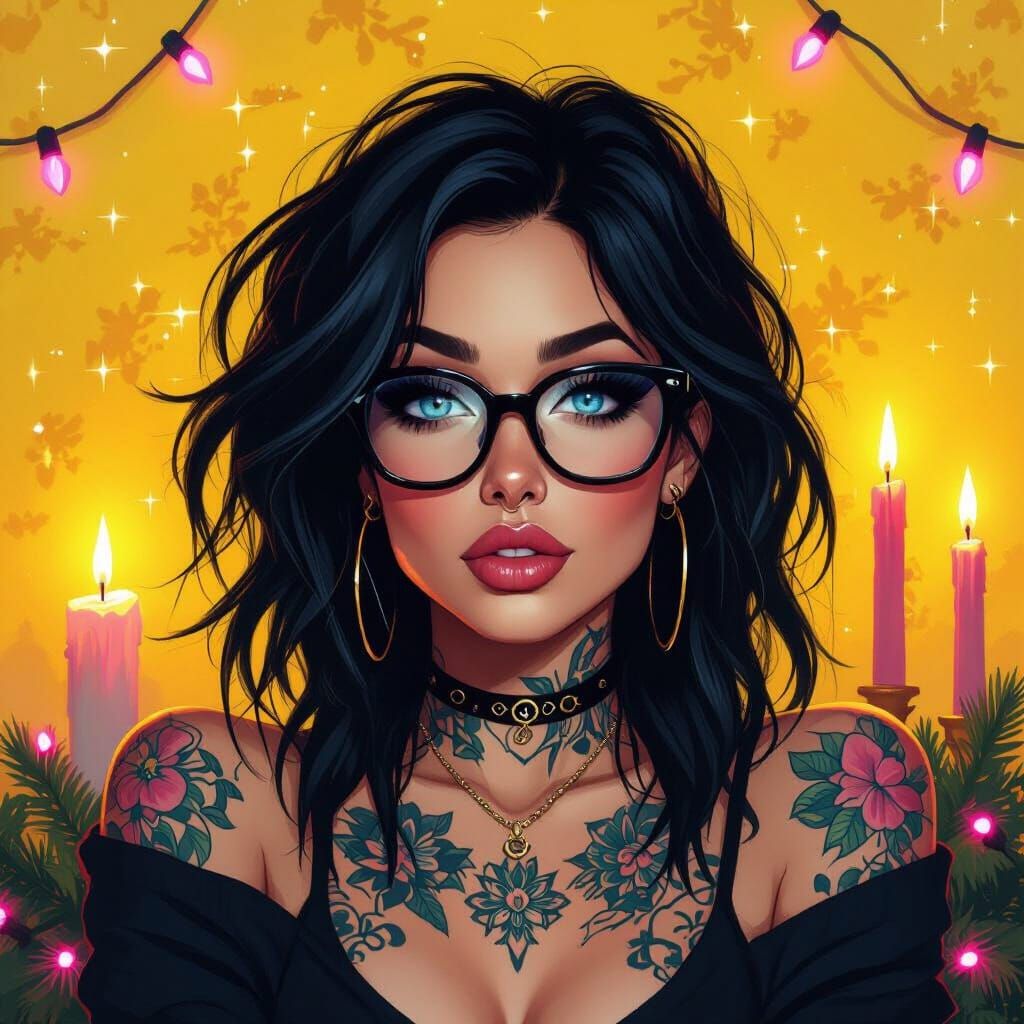 Sassy Lady Portrait in Digital Oil Painting