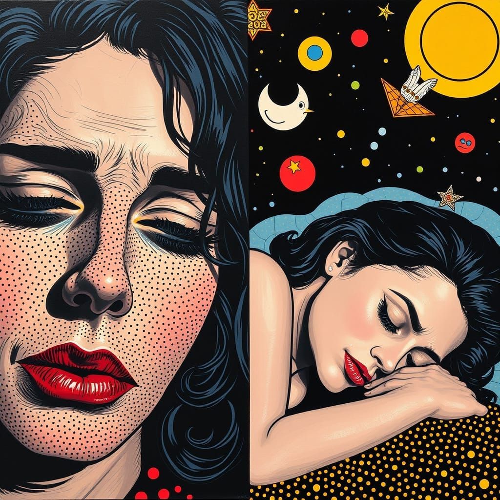 Dreams in Pop Art and Photorealism Styles