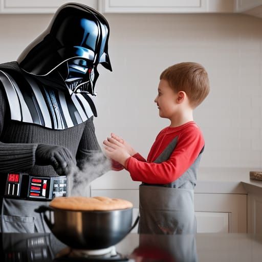 Darth Vader: Kind Dad Baking Cookies