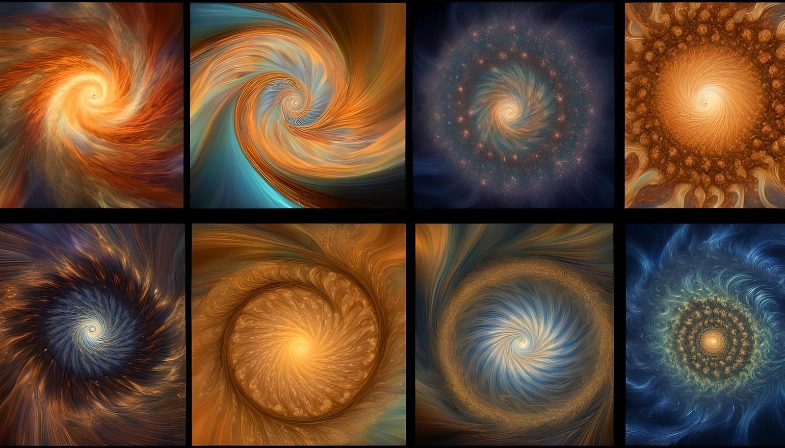 Abstract Fluorescent Stars in Expressionist Style