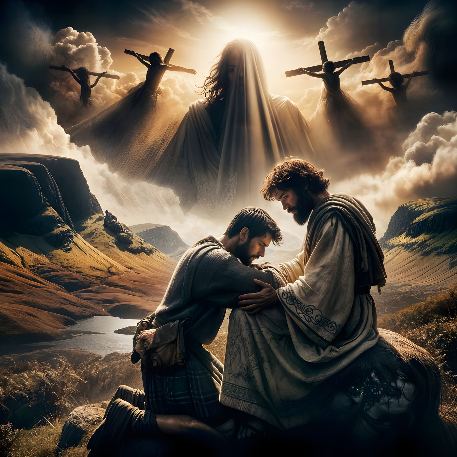 Galatians 2:20

"I am crucified with Christ: nevertheless I live; yet not I, but Christ liveth in me: and the life which...