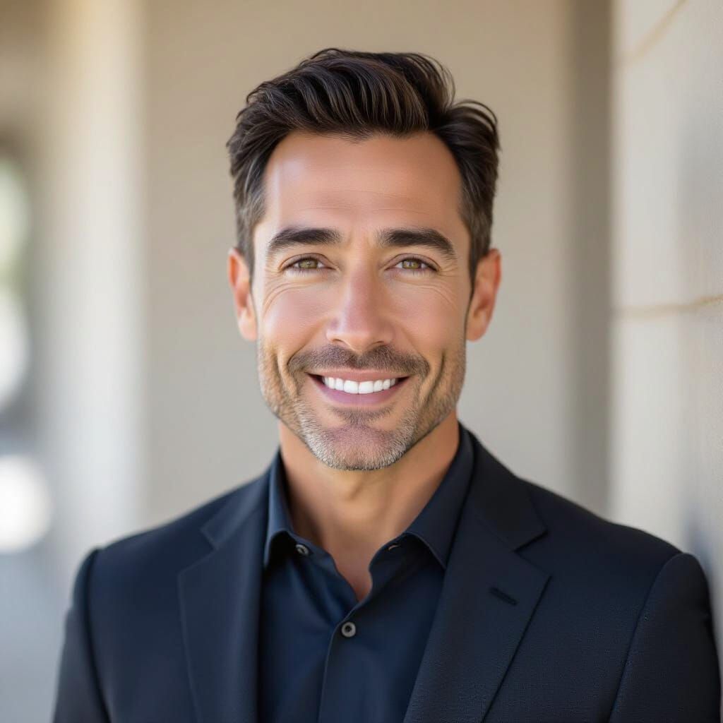 Photorealistic Portrait of a Confident Man