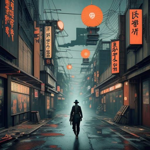 Ukiyo-e in a Dystopian world. A Clockwork Orange fiction and...