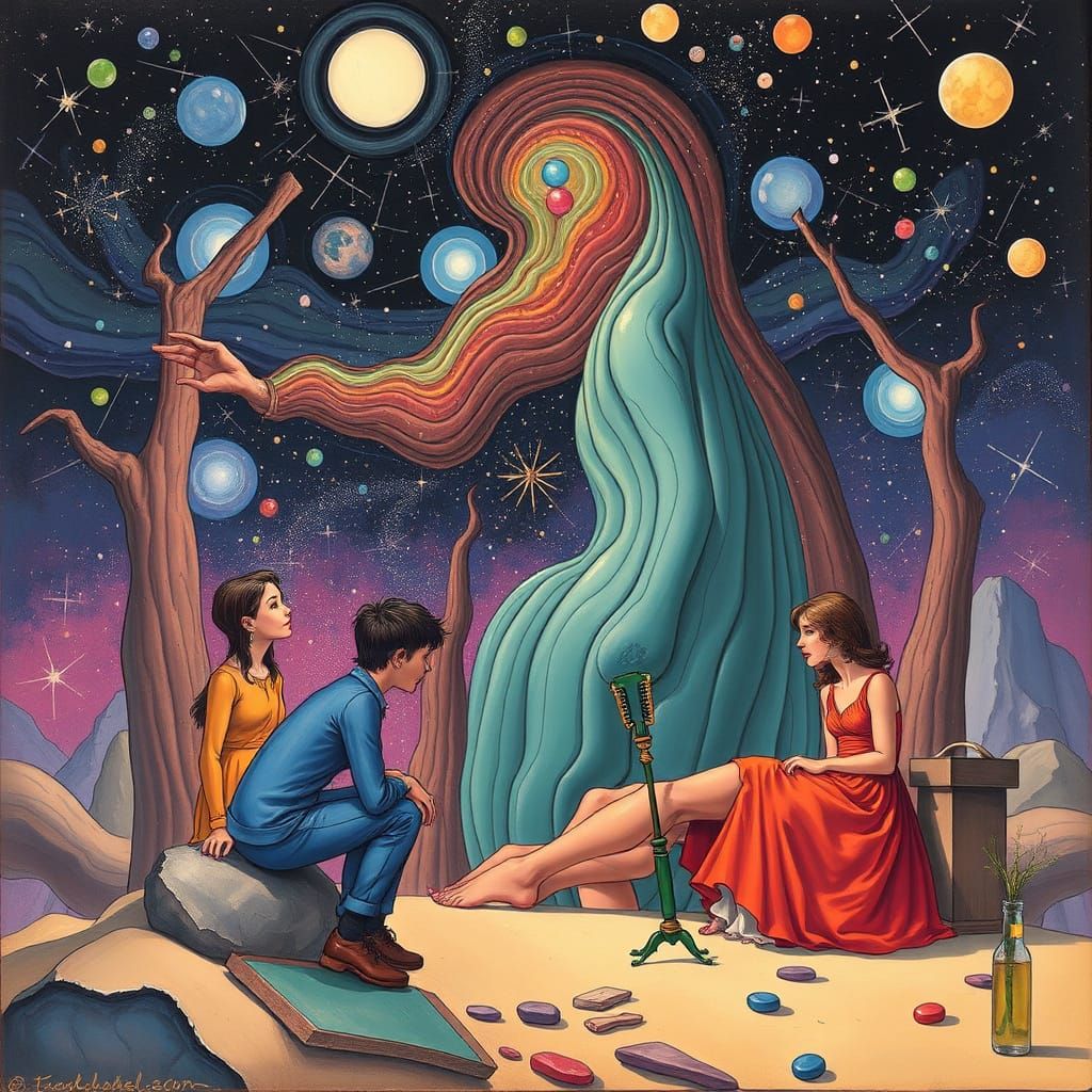 Abstract Surrealist Composition