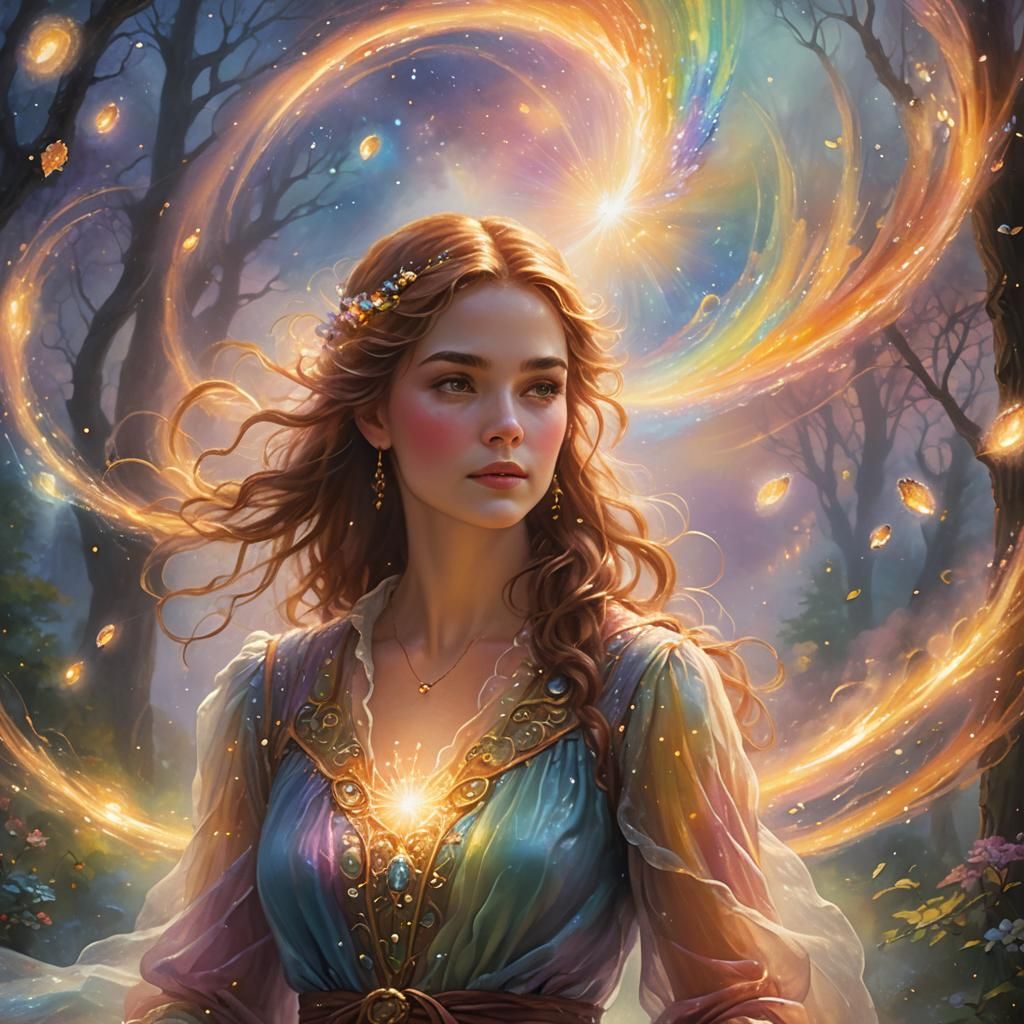 Ethereal Fantasy: Glowing Aura in Magic Realism