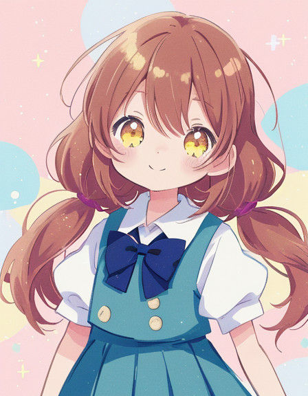 Vibrant Japanese Schoolgirl in Moe Aesthetic