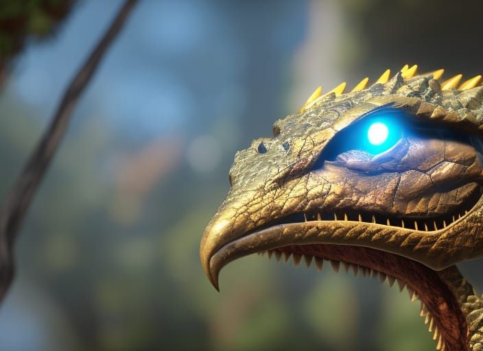 Crystal Velociraptor Skull with Rim Lighting