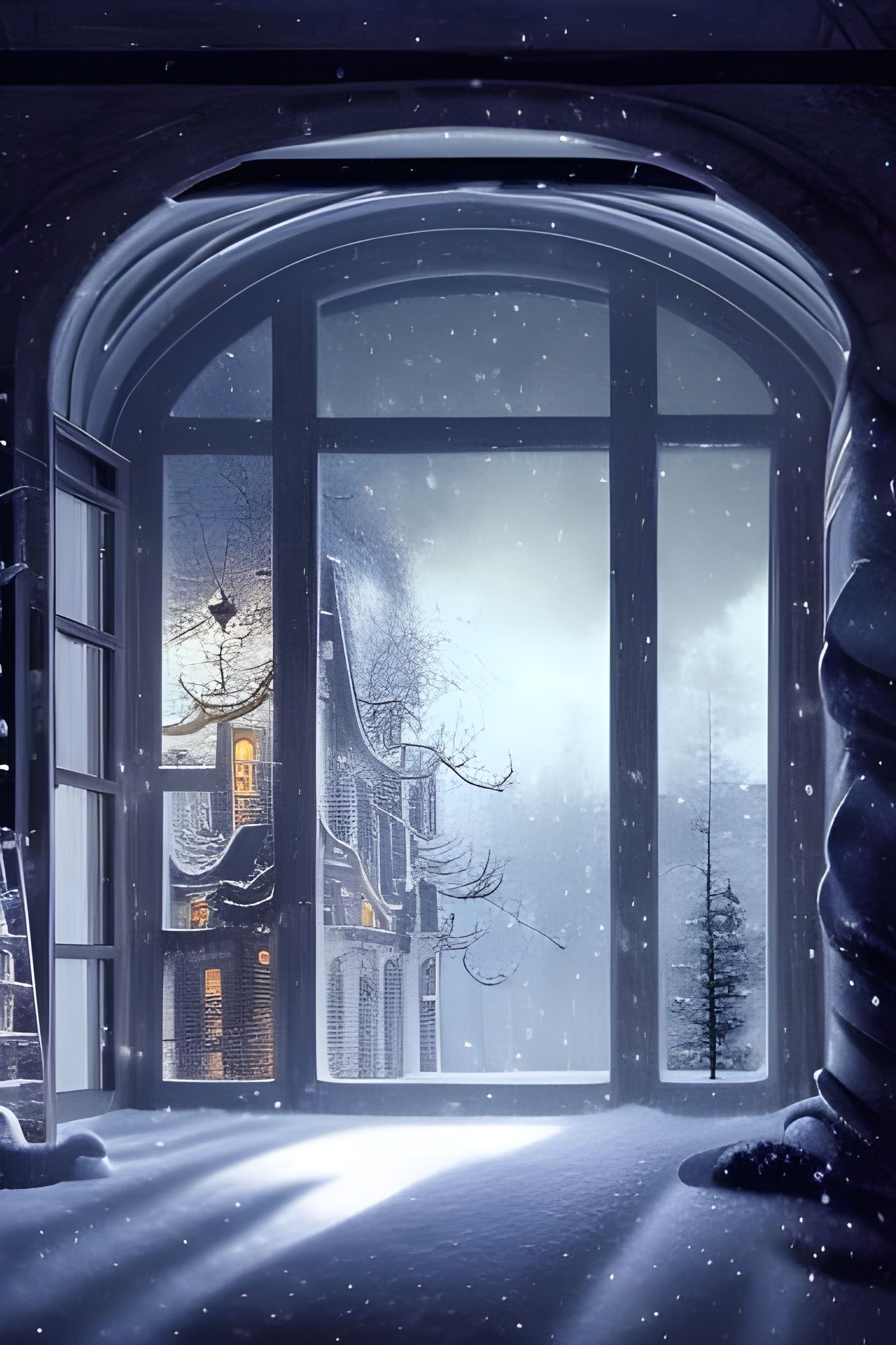 Winter Night in a Jar: Digital Matte Painting