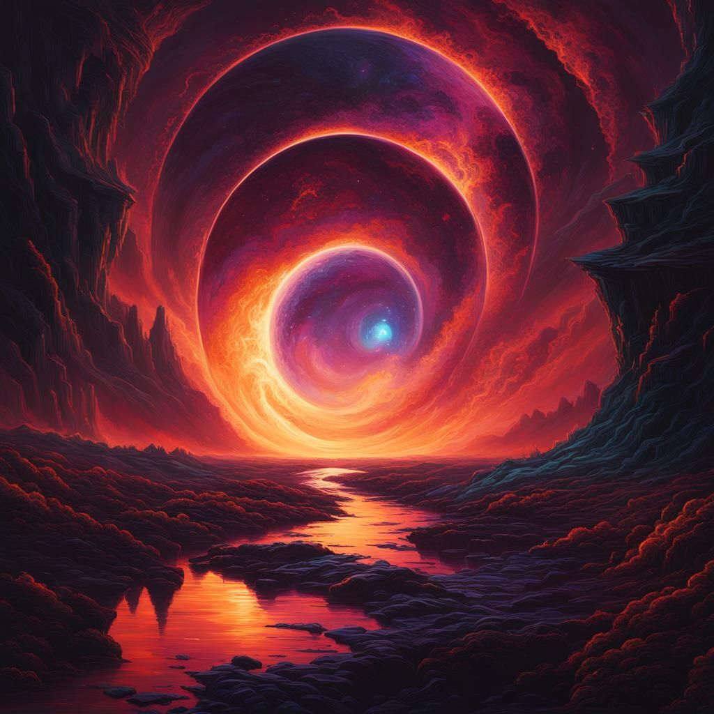 Grim Dark Magic Cosmic Vortex in High Detail