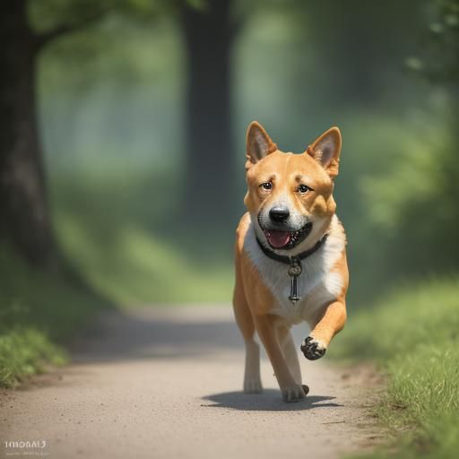 Wodołaz Pies Dog Running: Candid Pet Photography