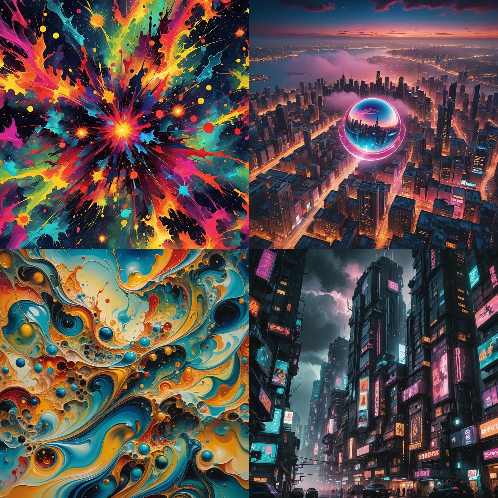 Abstract Nonsense Image Generated From Random Characters