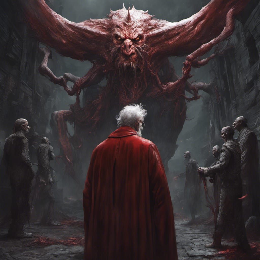 The Crimson King: Dark Fantasy Digital Art