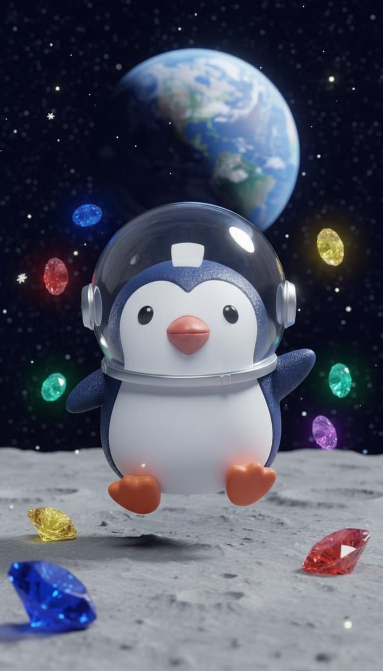Penguin on the Moon