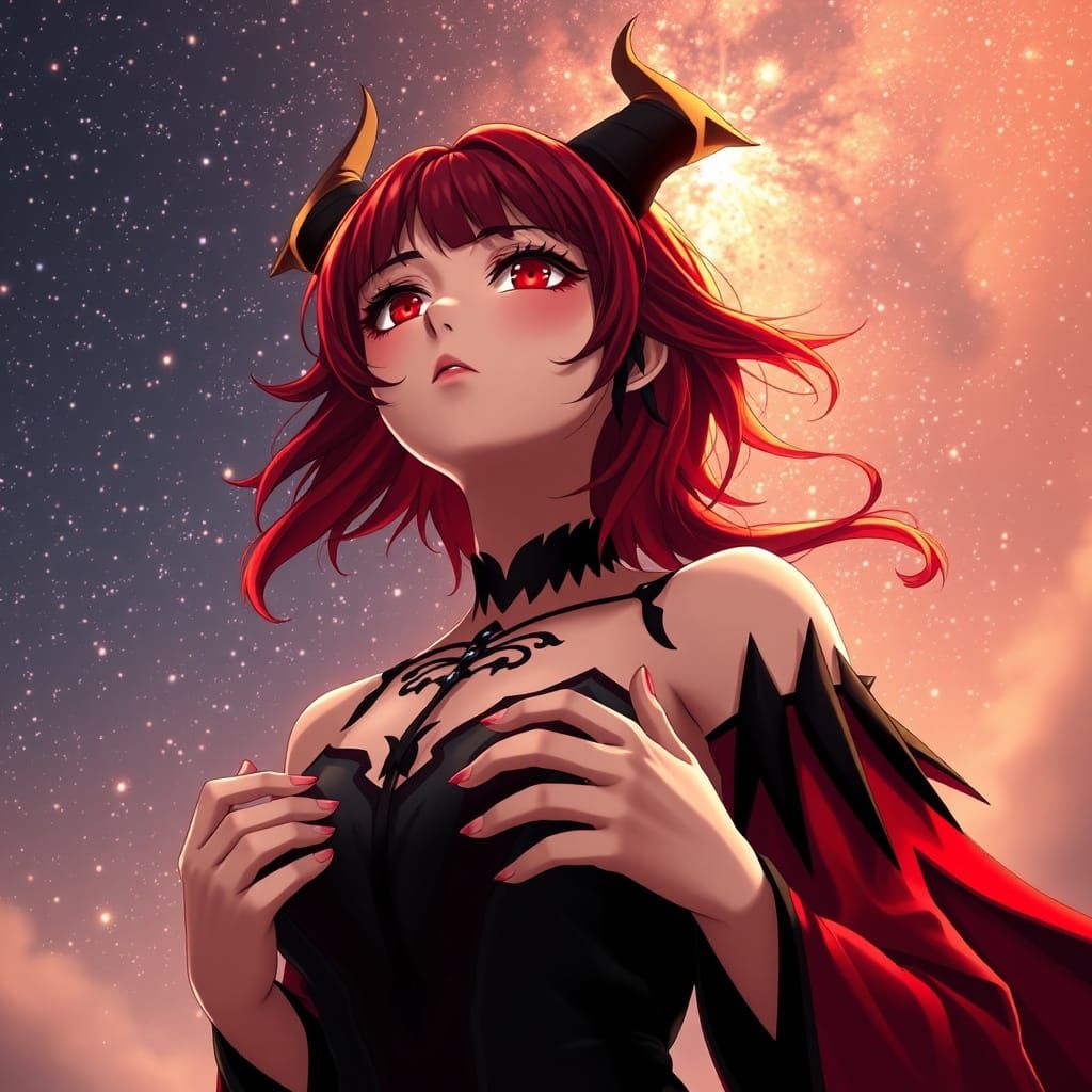 Elegant Deviless Under Starry Skies