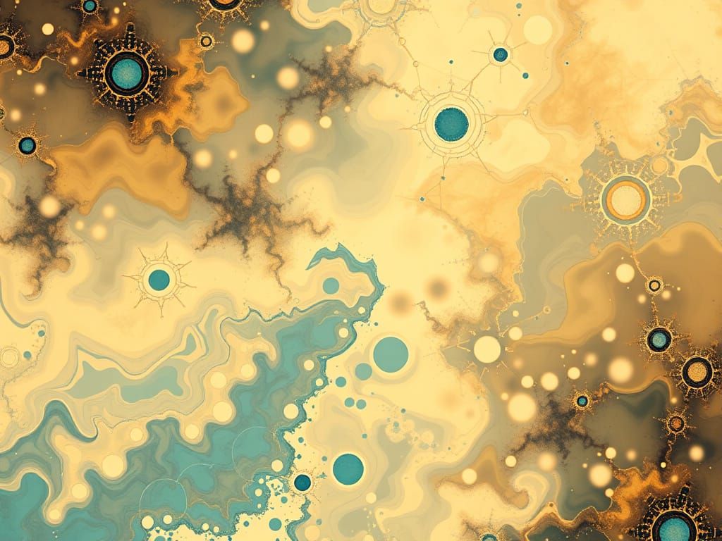 Vibrant Beige Eldritch Fractal in 8K Resolution