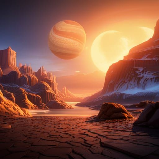 Fiery Fantasy Concept Art in Deep Color