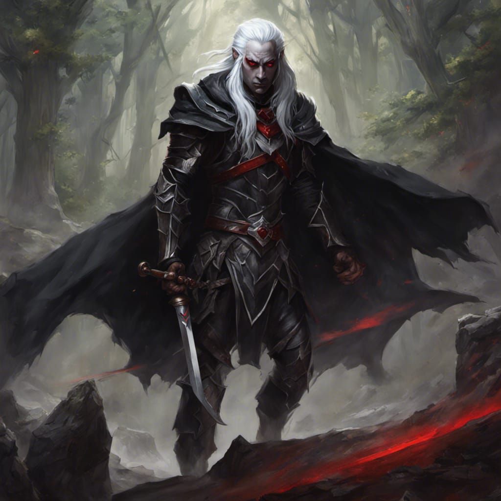 Dark Elf Torturer in Sinister Fantasy Art