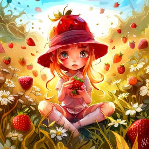 Adorable Fantasypunk Strawberry in Strawberry Field
