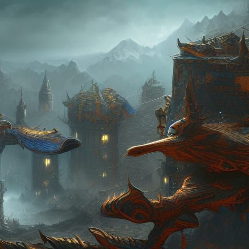 Veterans Day: Fantastical Matte Painting in Deep Color