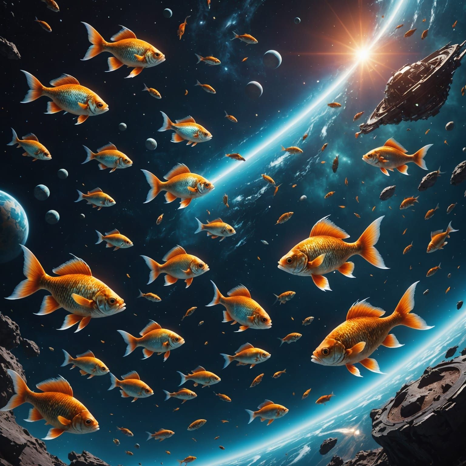 Cosmic Fish in Splendid Pan Universe