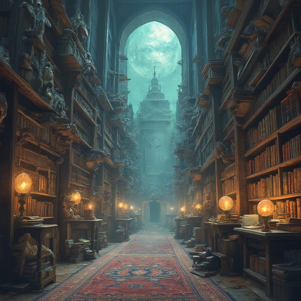 Mystical Library Opens to Diverse Dimensions