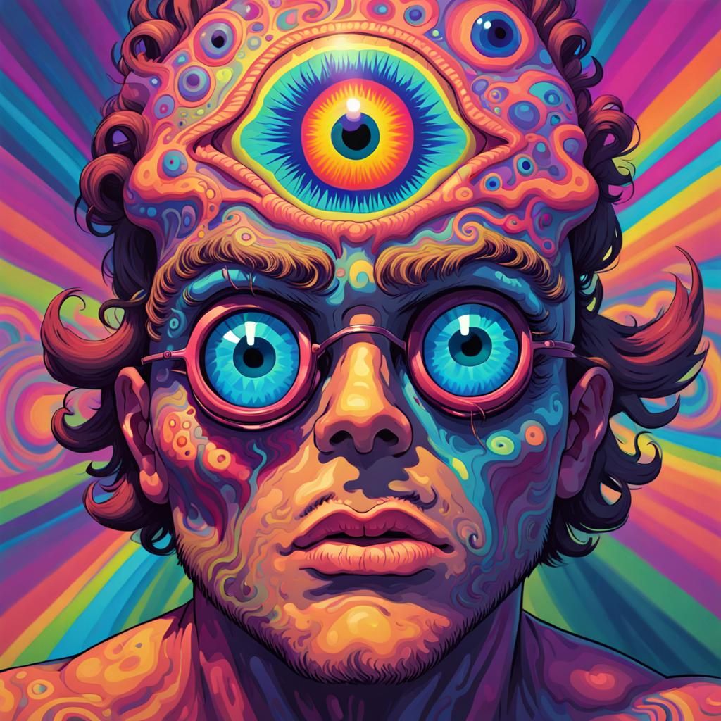 Psychedelic Cyclops Portrait