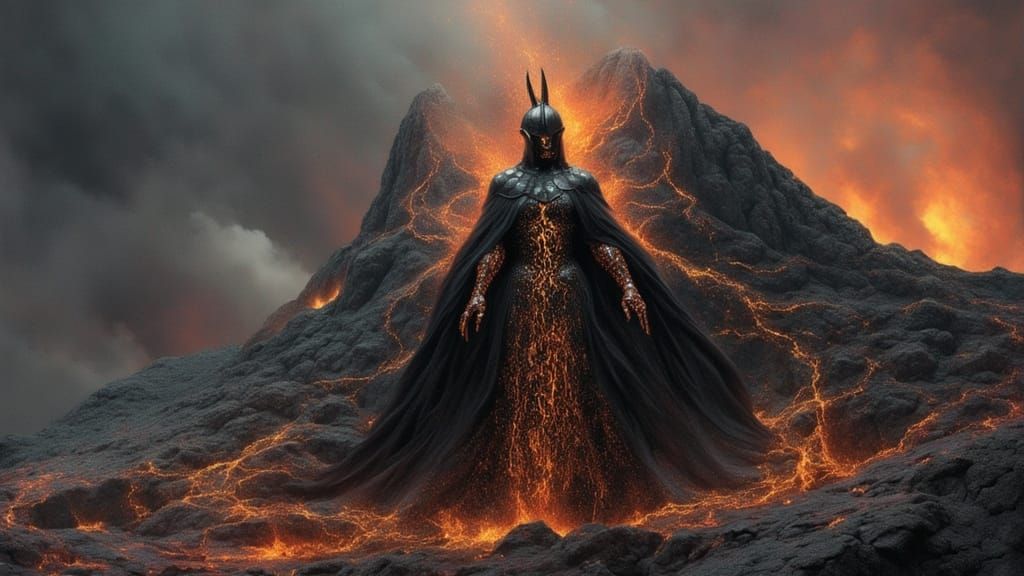 Molten Knight of the Volcano in Mythic Realism