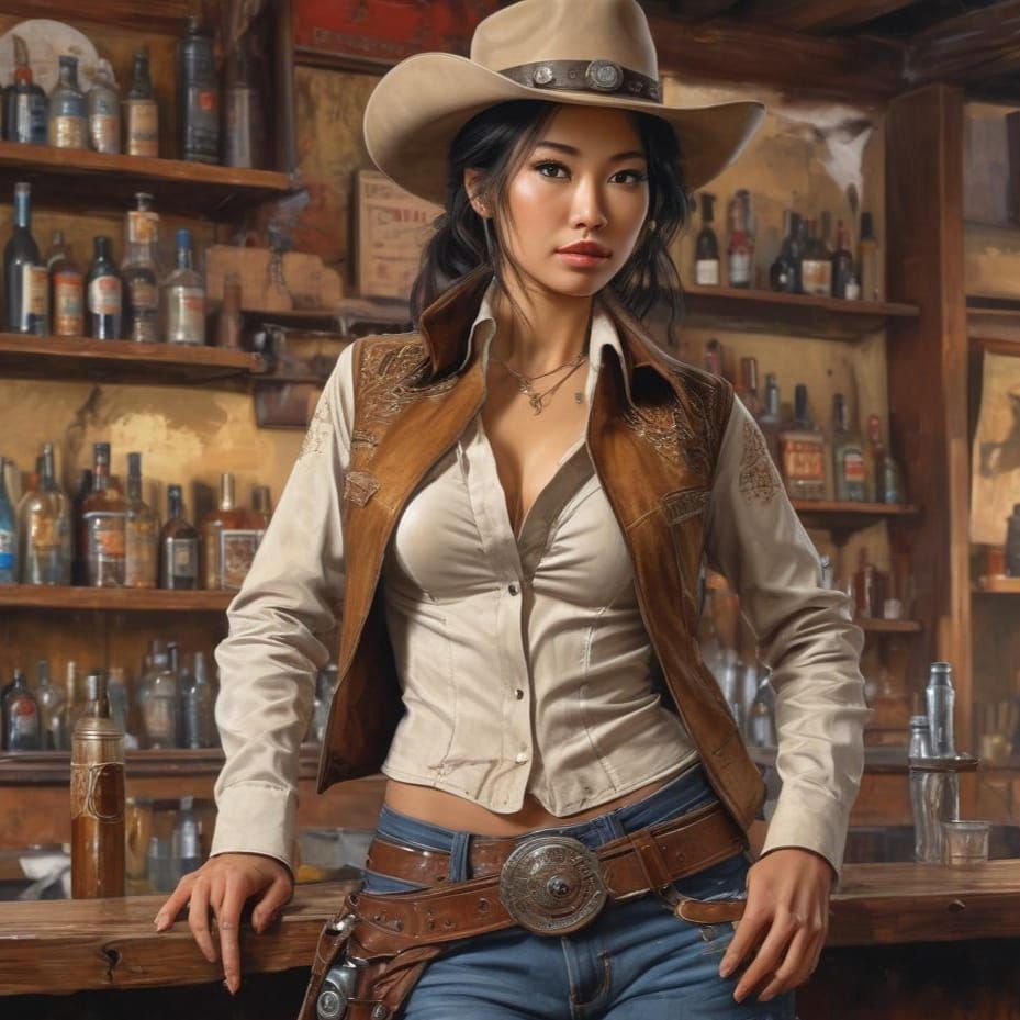 Gunslinger in the Style of Robert McGinnis