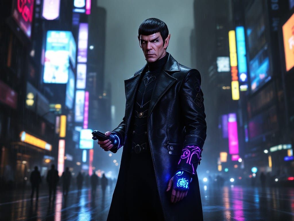 Cyberpunk Spock.