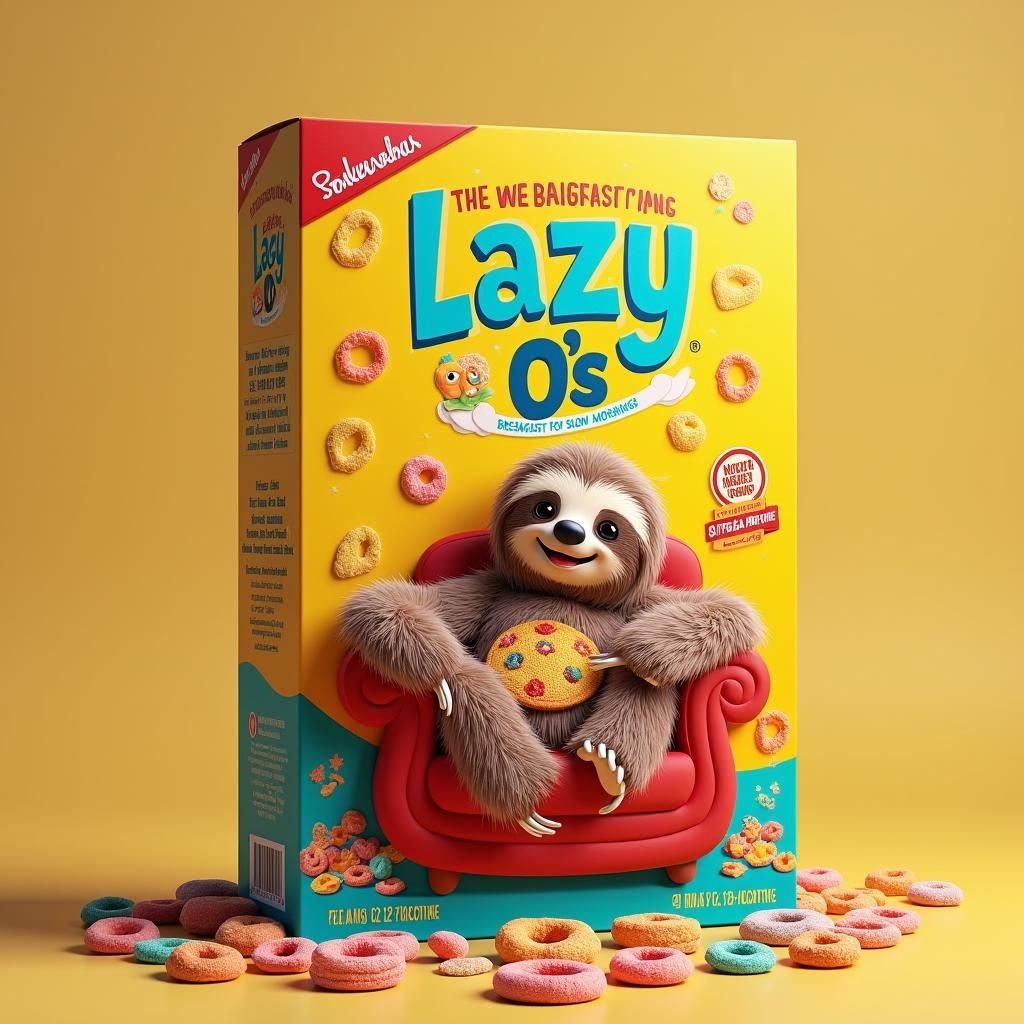 Humorous Food Packaging Designs in Matte Painting Style