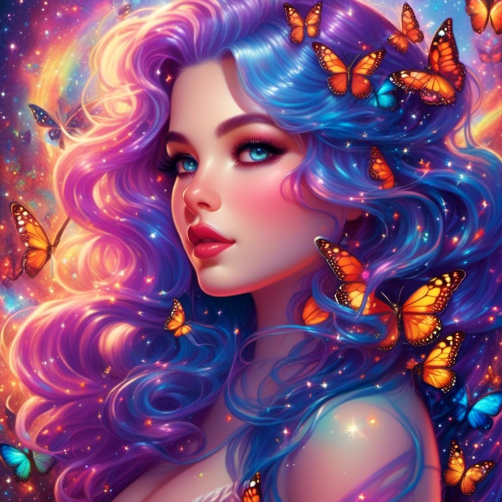 <lora:The Sparkle Game:1.0> A hyper-realistic neon rainbow S...