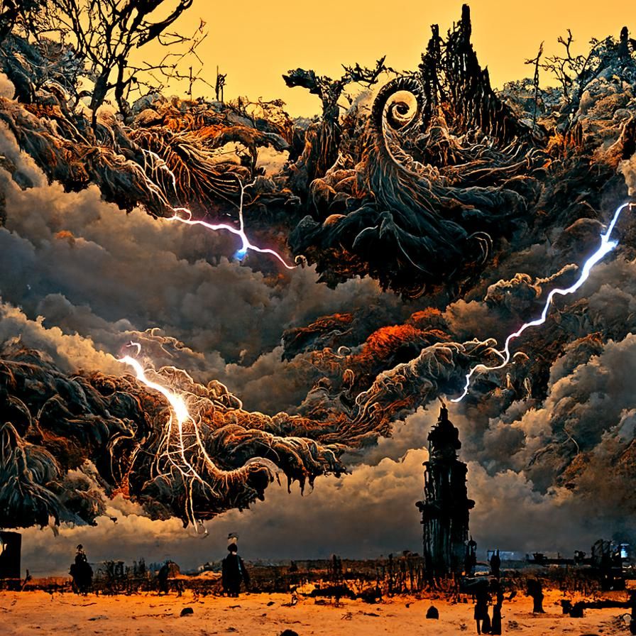 Ravens in a Strange and Colourful Storm