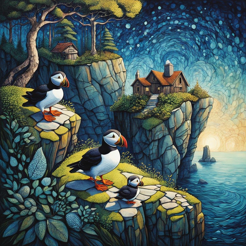 Puffins  in Ireland 🇮🇪