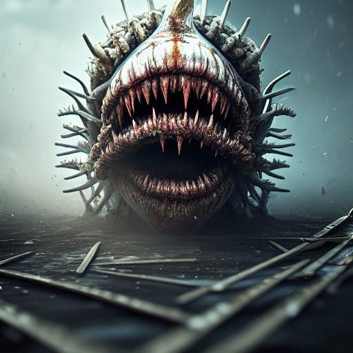 Sinister Thing in Hyperrealistic Photorealism