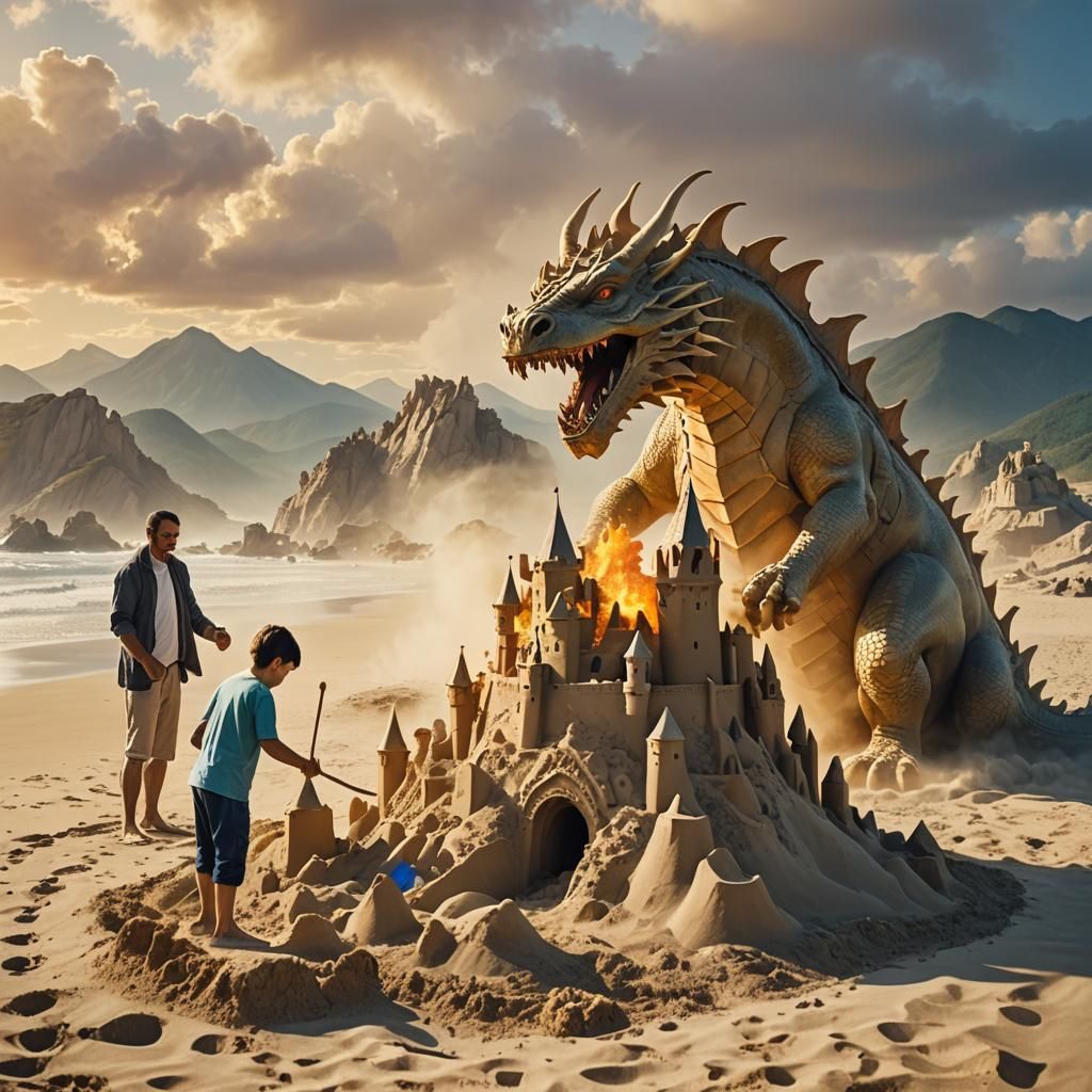 Sandcastle Knights: A Double Exposure Fantasy