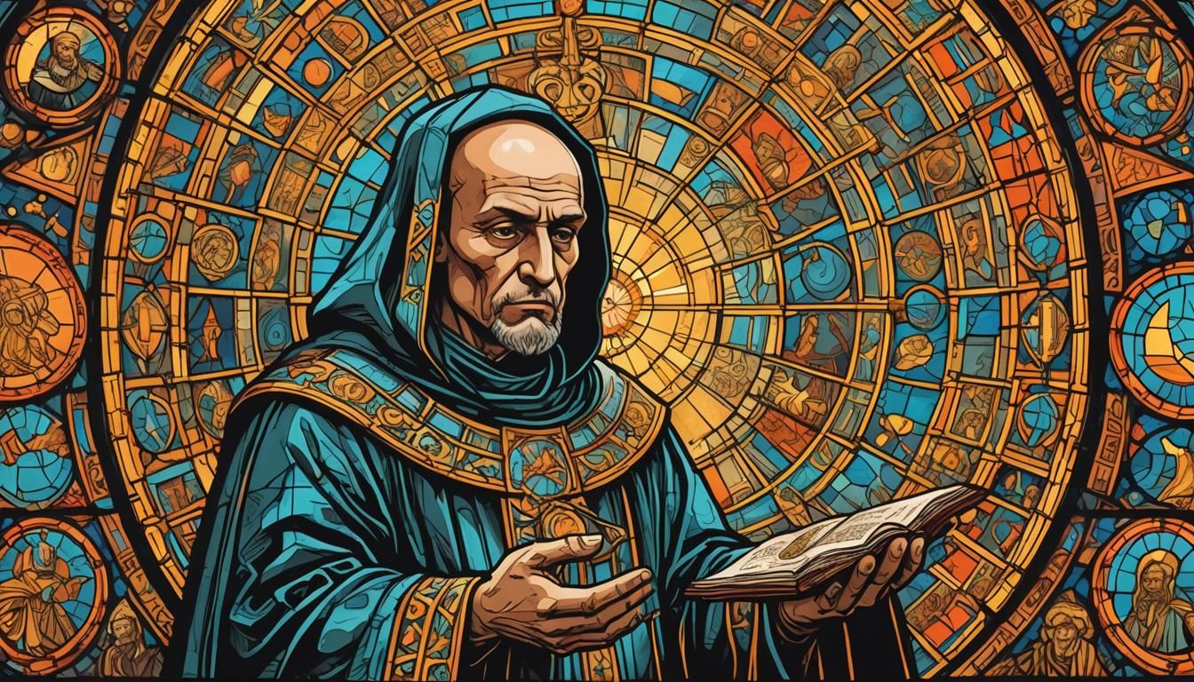 Retro Sci-Fi Comic: Monk and UFOs over Tenochtitlan