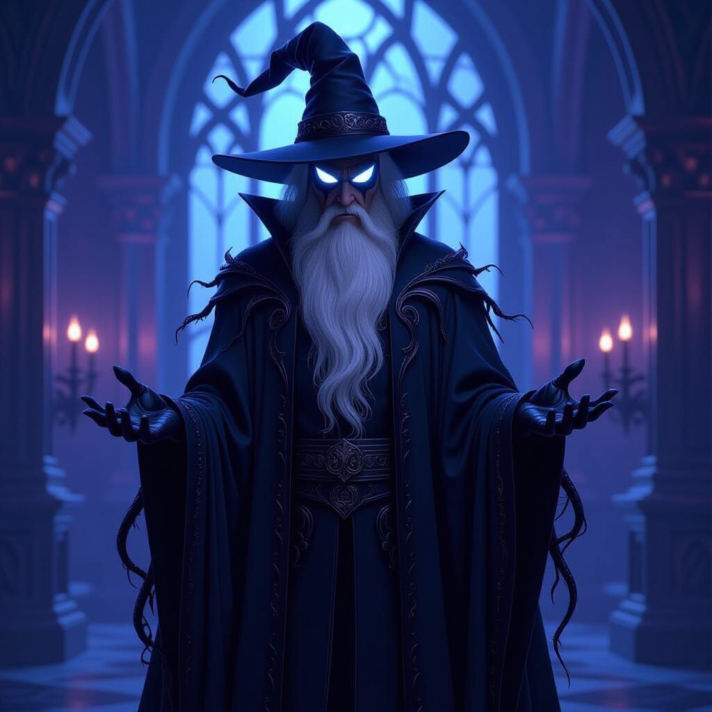 Wizard Dumbledore in Kingdom Hearts Venom Symbiote Style