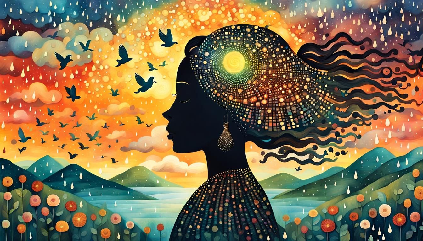 Inspirational Digital Collage: Strength and Resilience in 8K