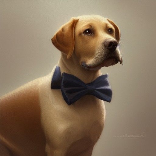 Victorian Labrador Portrait Trending on Artstation