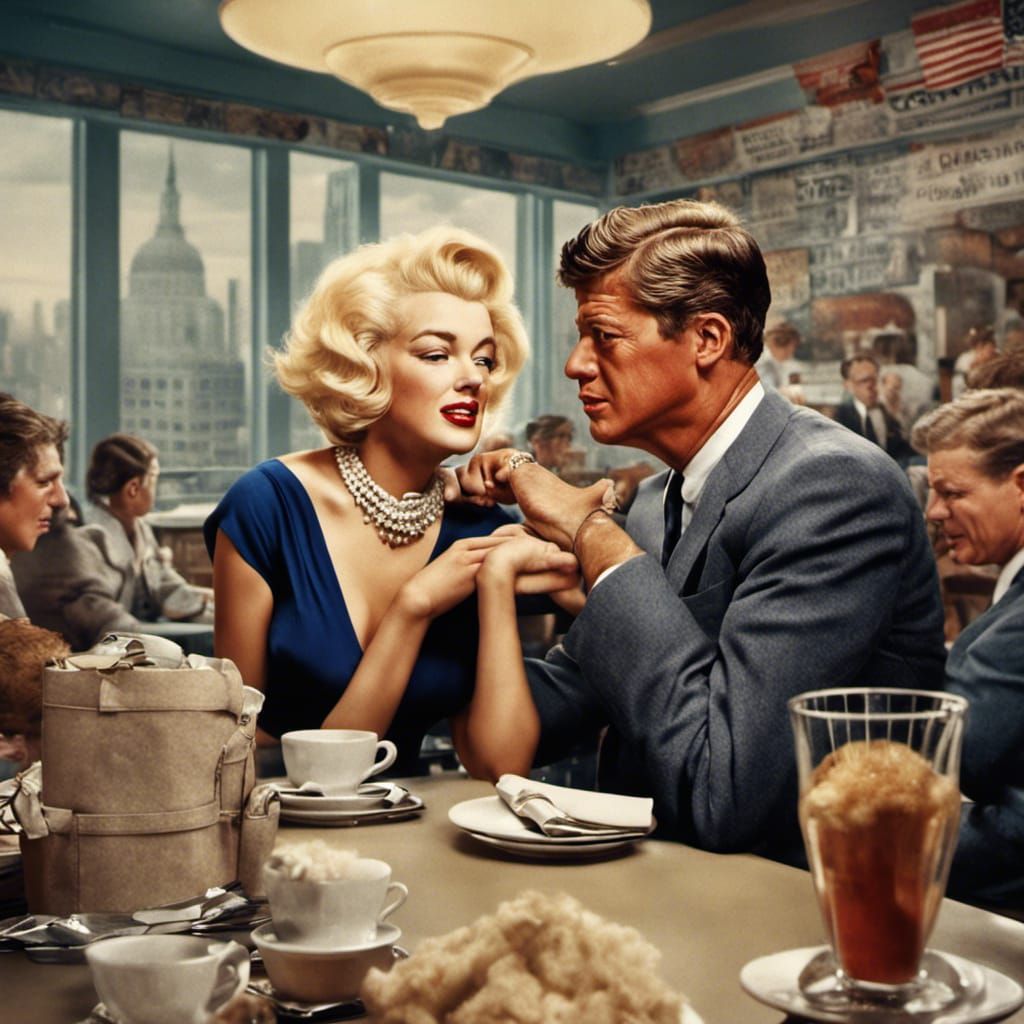 Marilyn Slaps JFK: 1960s Scandal Photo