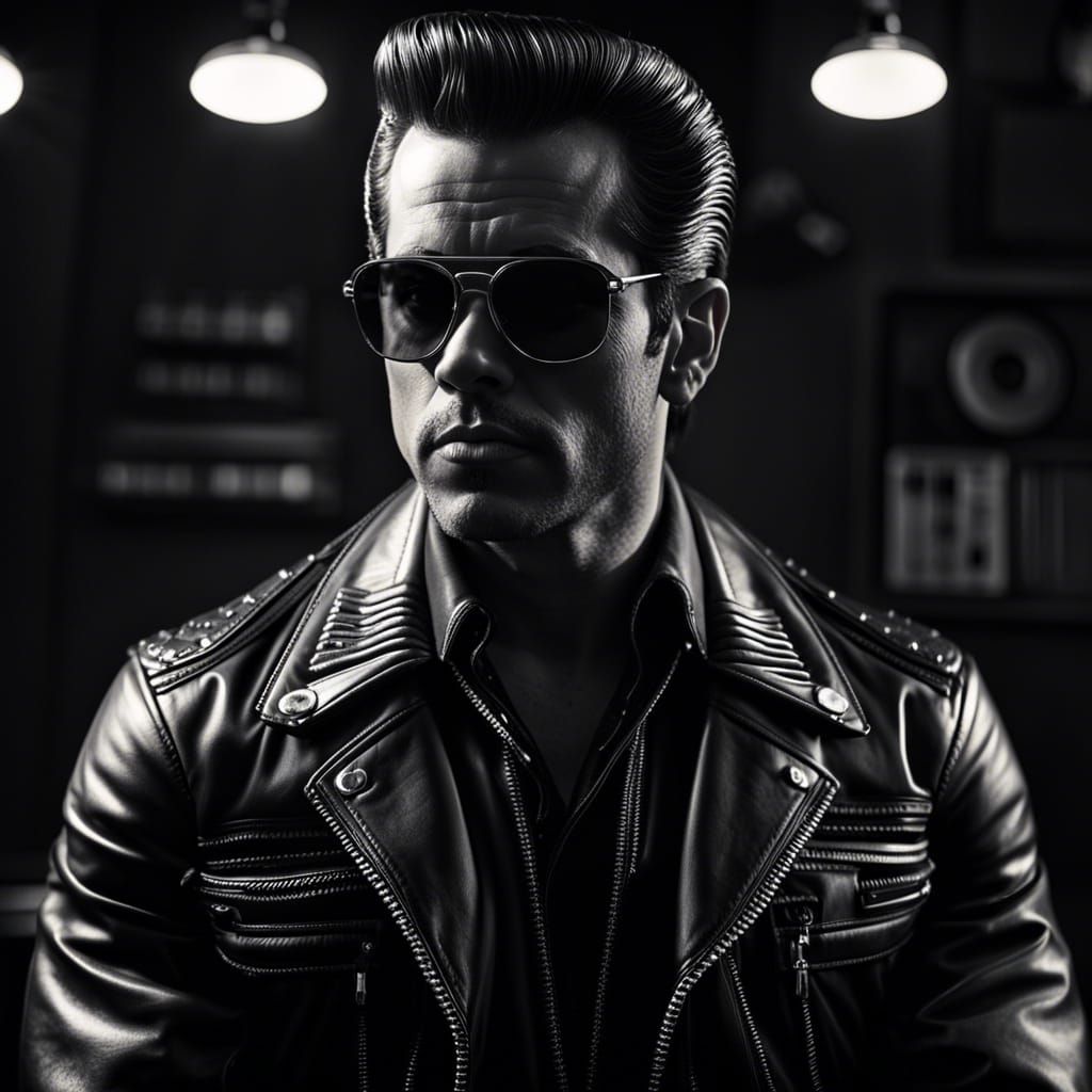 1960s Greaser Portrait in Cinematic Lighting