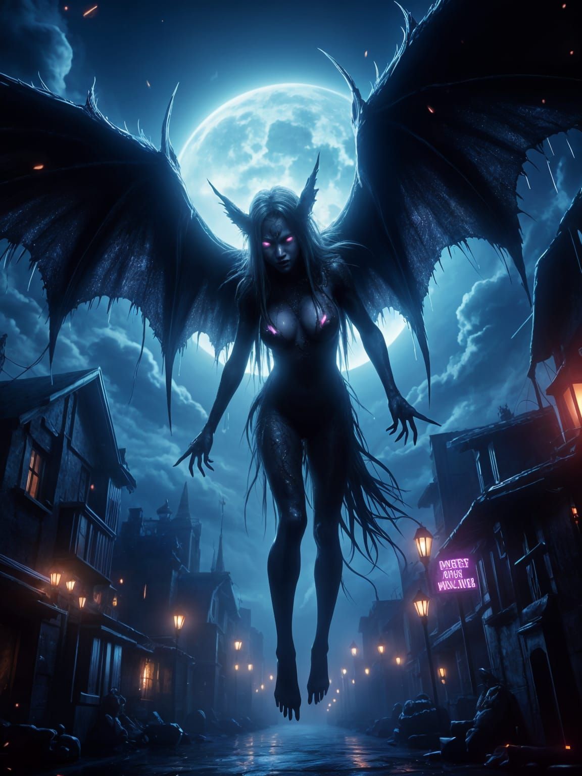 Monstrous Aswang Creature in Filipino Jungle