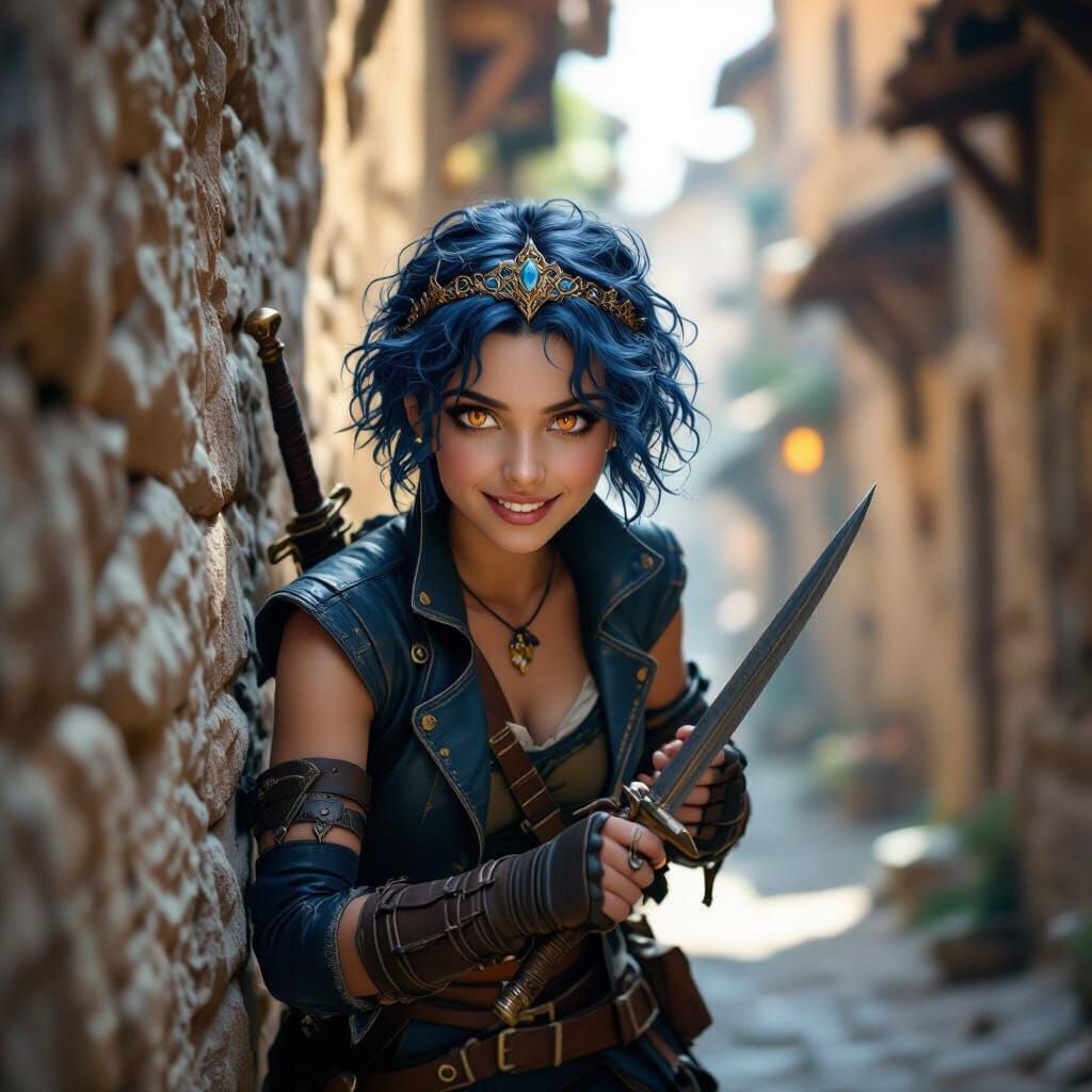 Teengirl Rogue Explores Medieval Fantasy City Slums