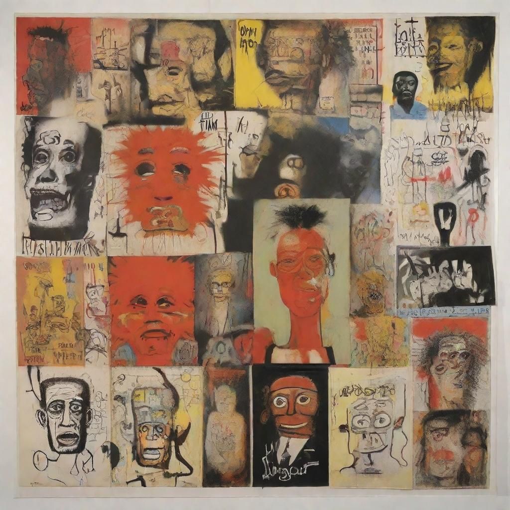 Abstract Time Composition Inspired by Famous Artists