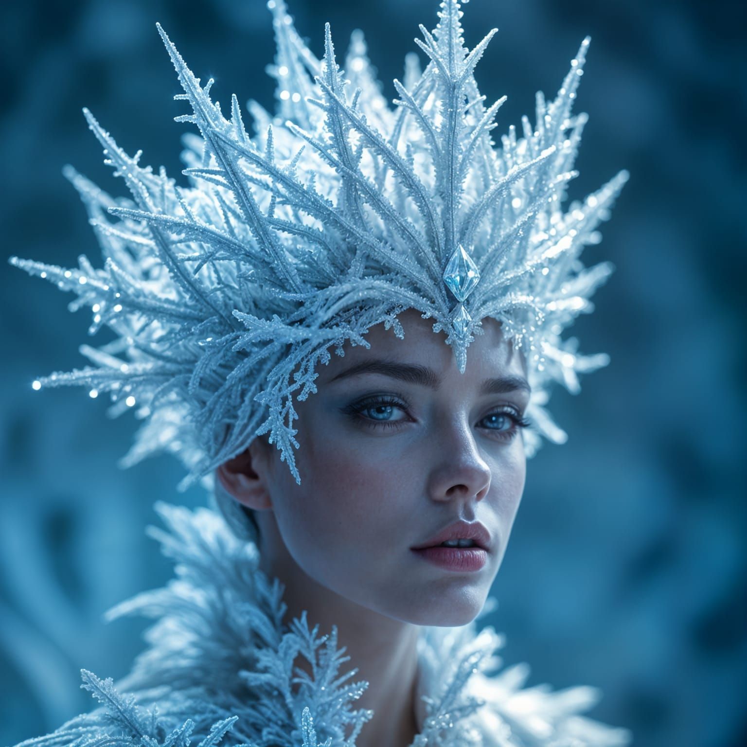 Ethereal Crown of Frozen Spider Silk