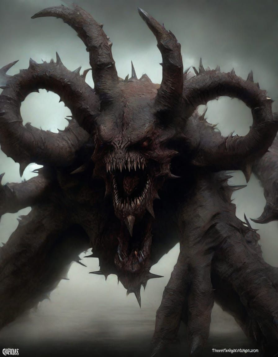 Ominous Zombiecore Beast with Metallic Claws