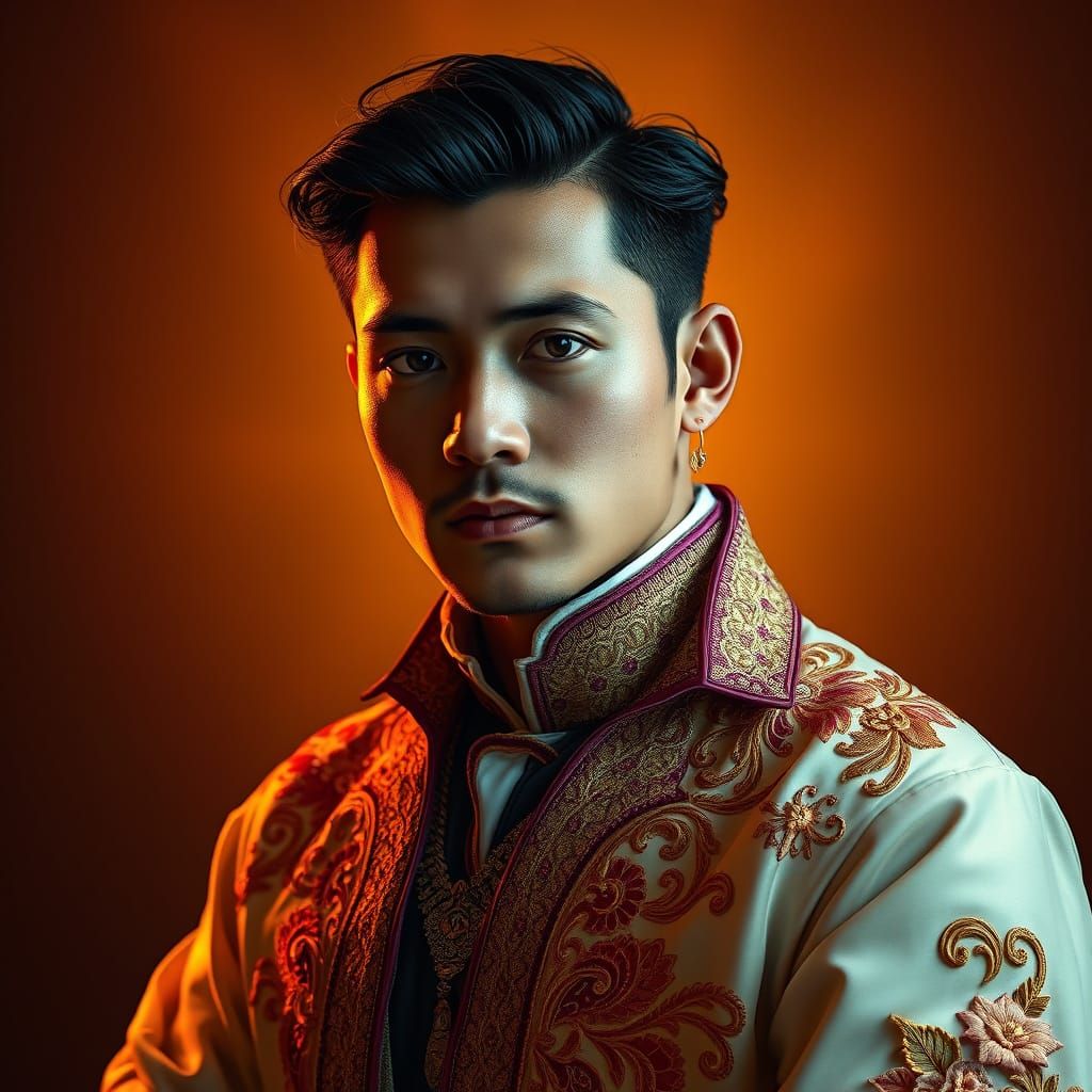 Ethereal Portrait in Dramatic Realism Style